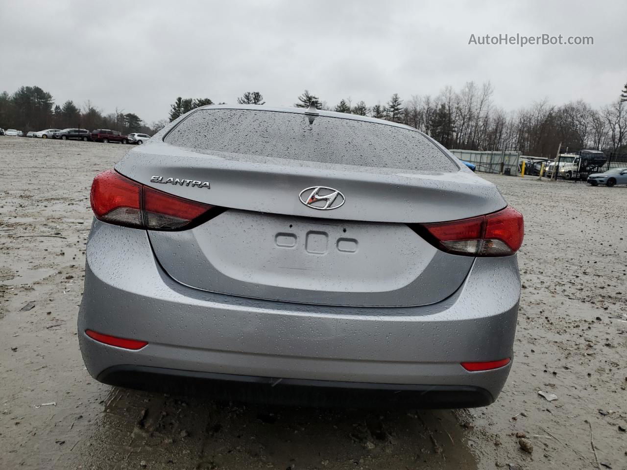 2016 Hyundai Elantra Se Gray vin: 5NPDH4AE8GH719571