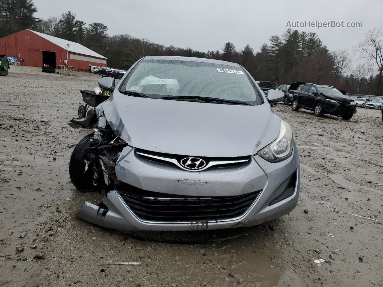 2016 Hyundai Elantra Se Серый vin: 5NPDH4AE8GH719571