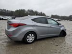 2016 Hyundai Elantra Se Gray vin: 5NPDH4AE8GH719571