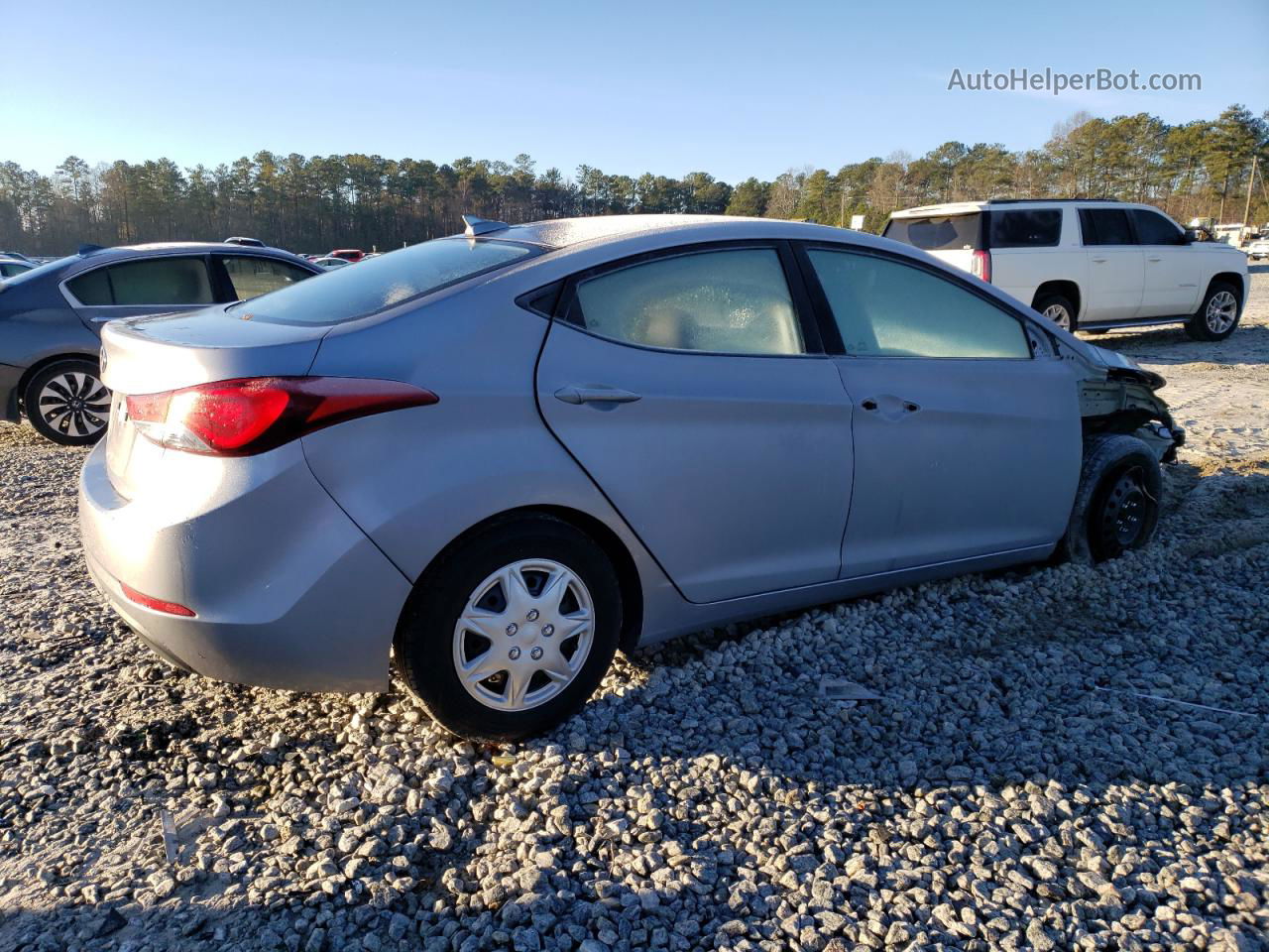 2016 Hyundai Elantra Se Silver vin: 5NPDH4AE8GH734670