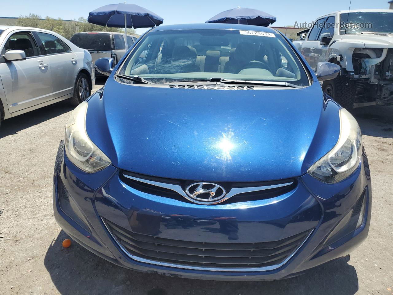 2016 Hyundai Elantra Se Blue vin: 5NPDH4AE8GH743157