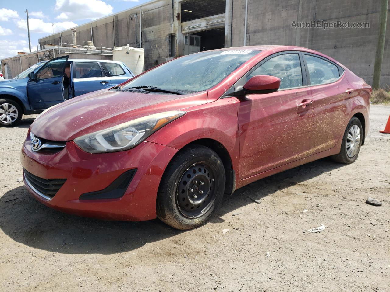 2016 Hyundai Elantra Se Red vin: 5NPDH4AE8GH748892