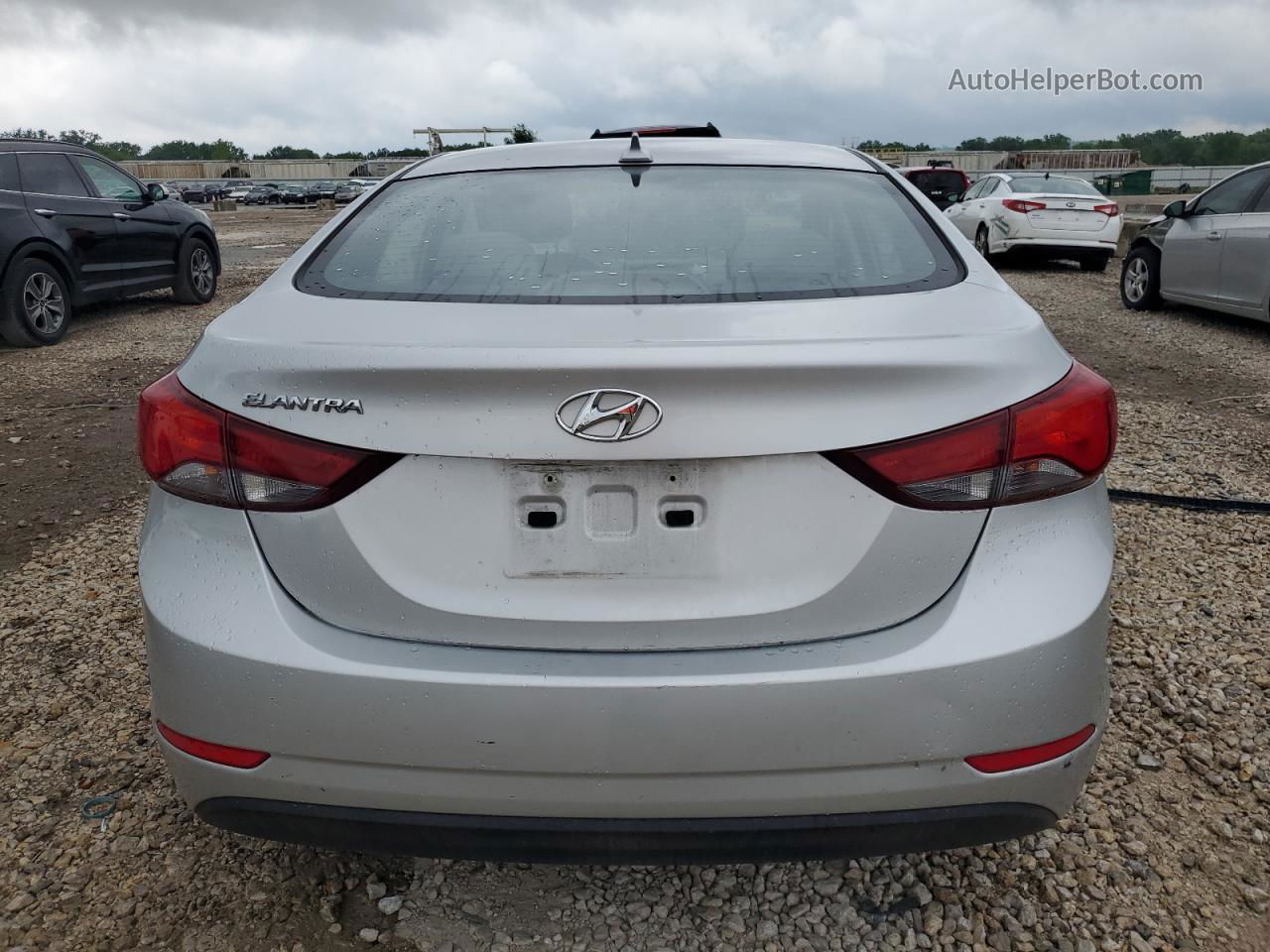 2016 Hyundai Elantra Se Silver vin: 5NPDH4AE8GH756605