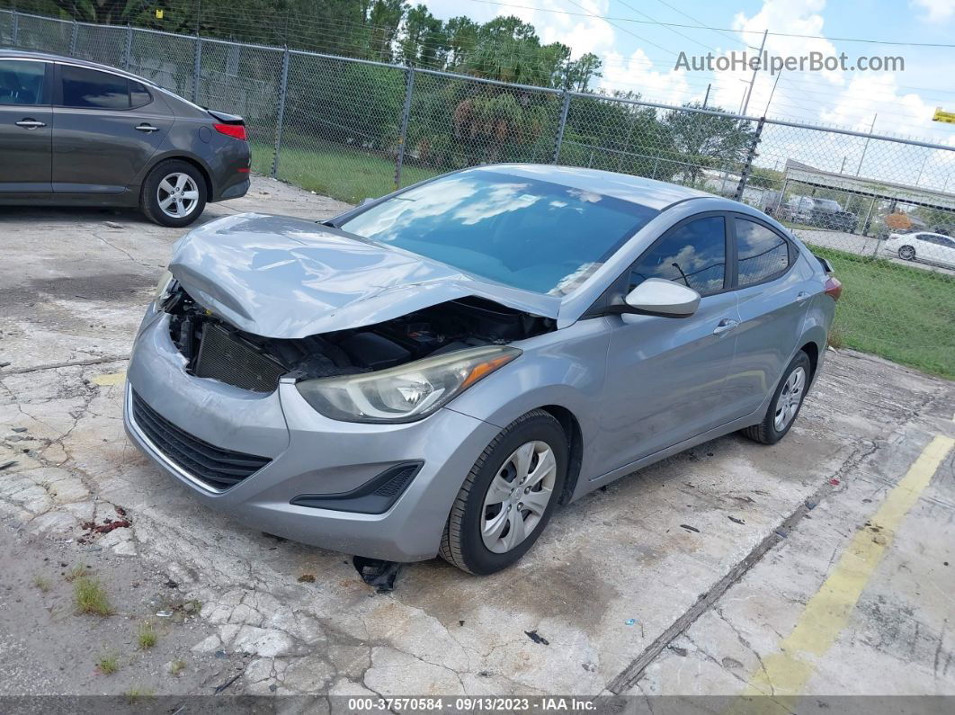 2016 Hyundai Elantra Se Gray vin: 5NPDH4AE8GH757298