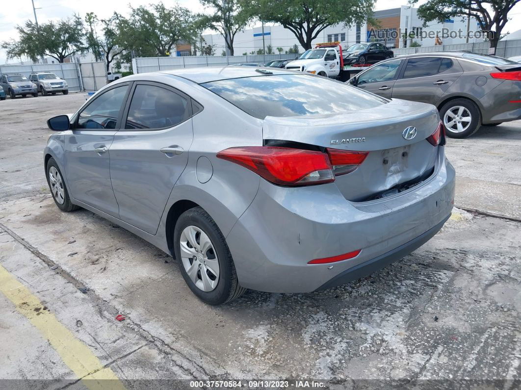 2016 Hyundai Elantra Se Gray vin: 5NPDH4AE8GH757298