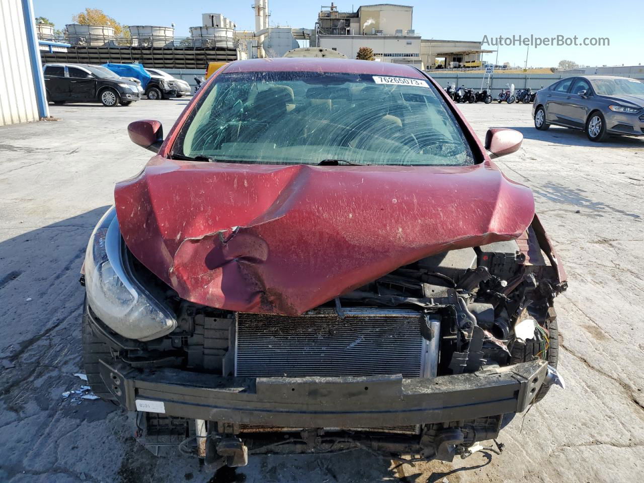 2016 Hyundai Elantra Se Red vin: 5NPDH4AE8GH763084