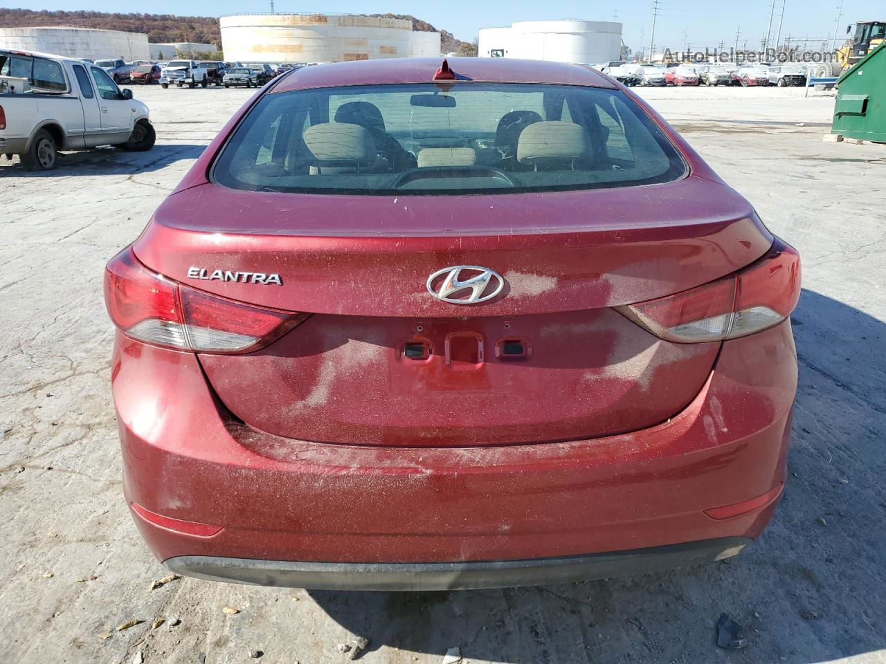 2016 Hyundai Elantra Se Red vin: 5NPDH4AE8GH763084