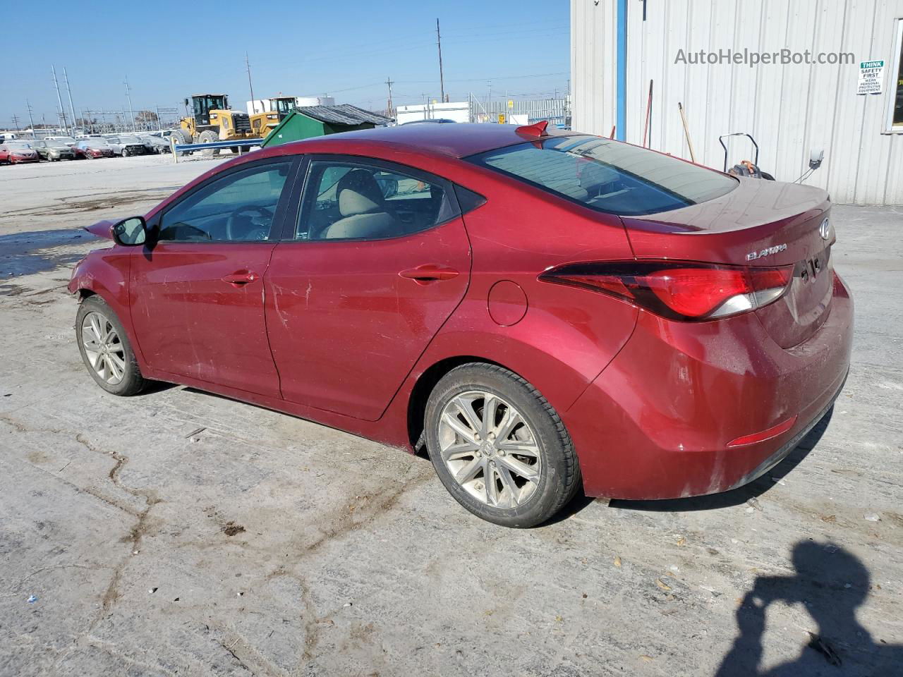 2016 Hyundai Elantra Se Red vin: 5NPDH4AE8GH763084