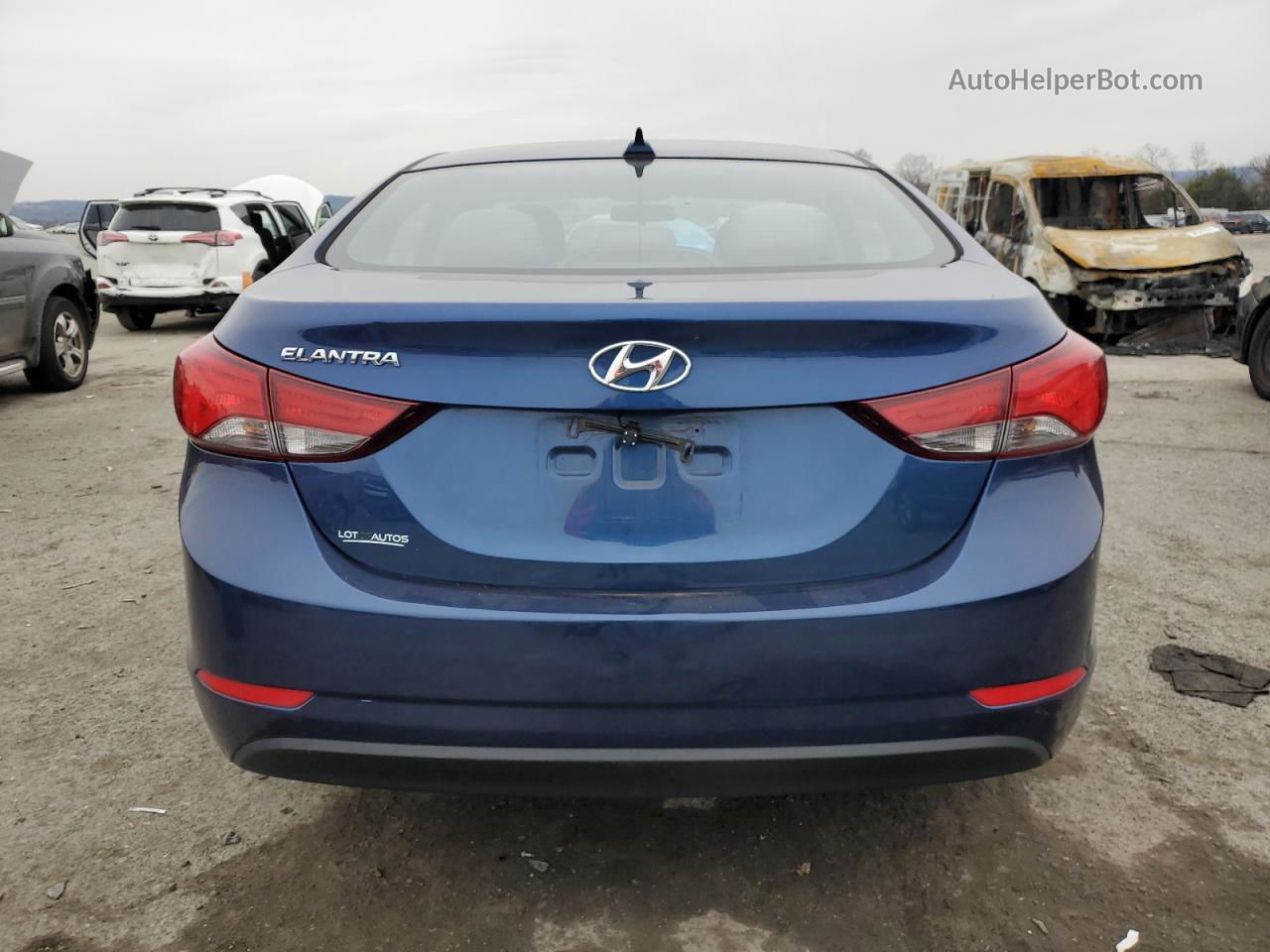 2016 Hyundai Elantra Se Blue vin: 5NPDH4AE8GH781066