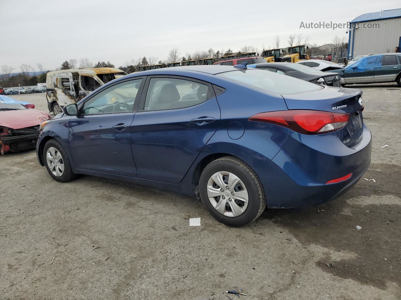 2016 Hyundai Elantra Se Blue vin: 5NPDH4AE8GH781066