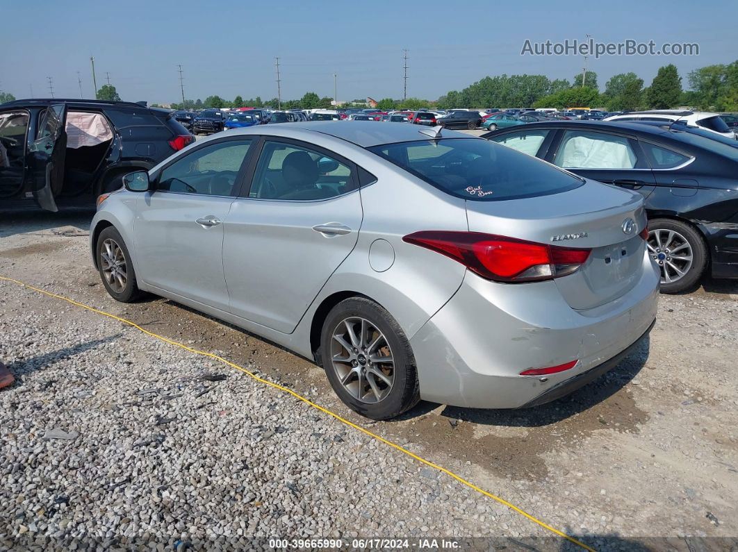 2016 Hyundai Elantra Value Edition Серебряный vin: 5NPDH4AE8GH786221