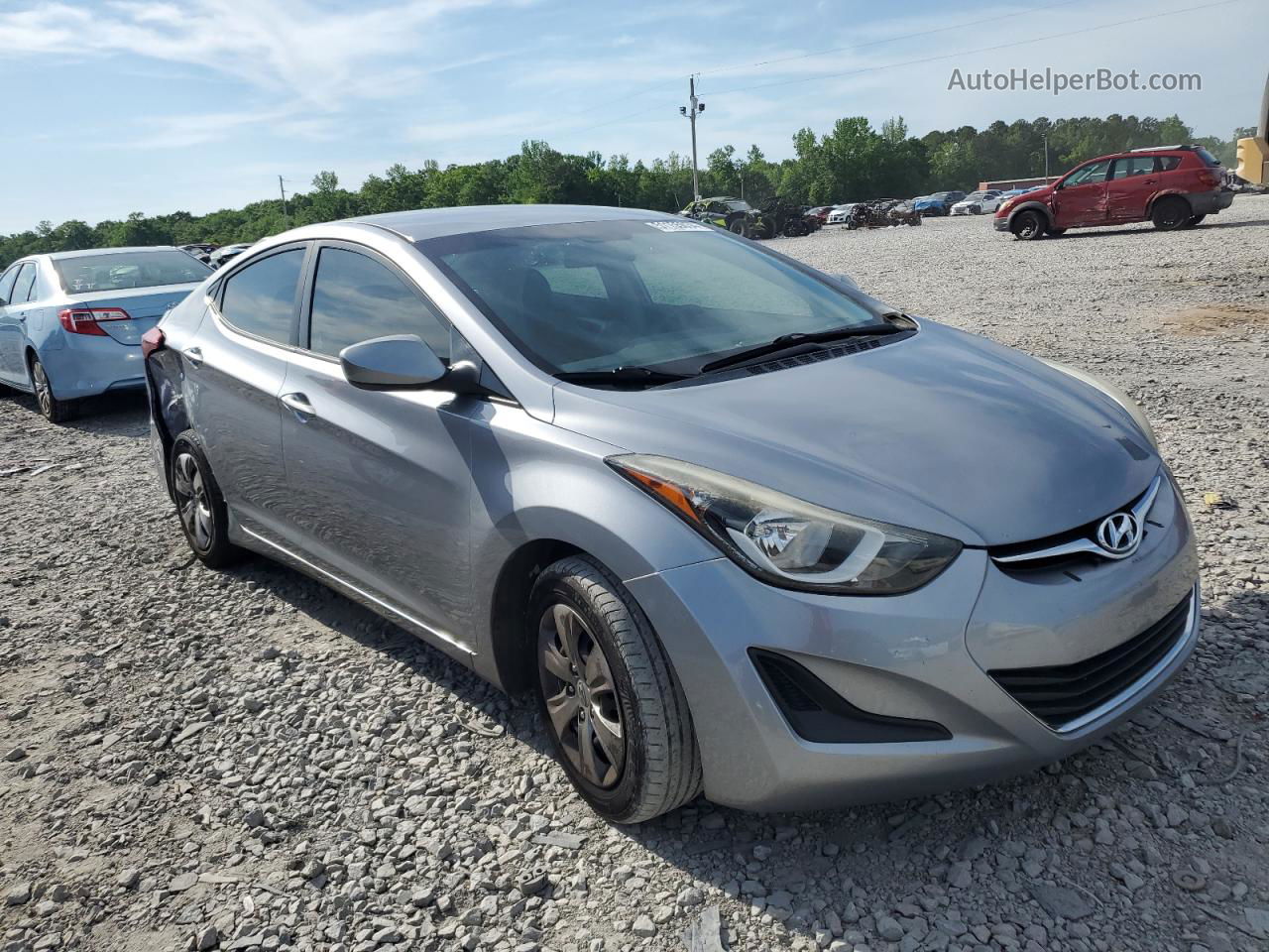 2016 Hyundai Elantra Se Silver vin: 5NPDH4AE8GH793587