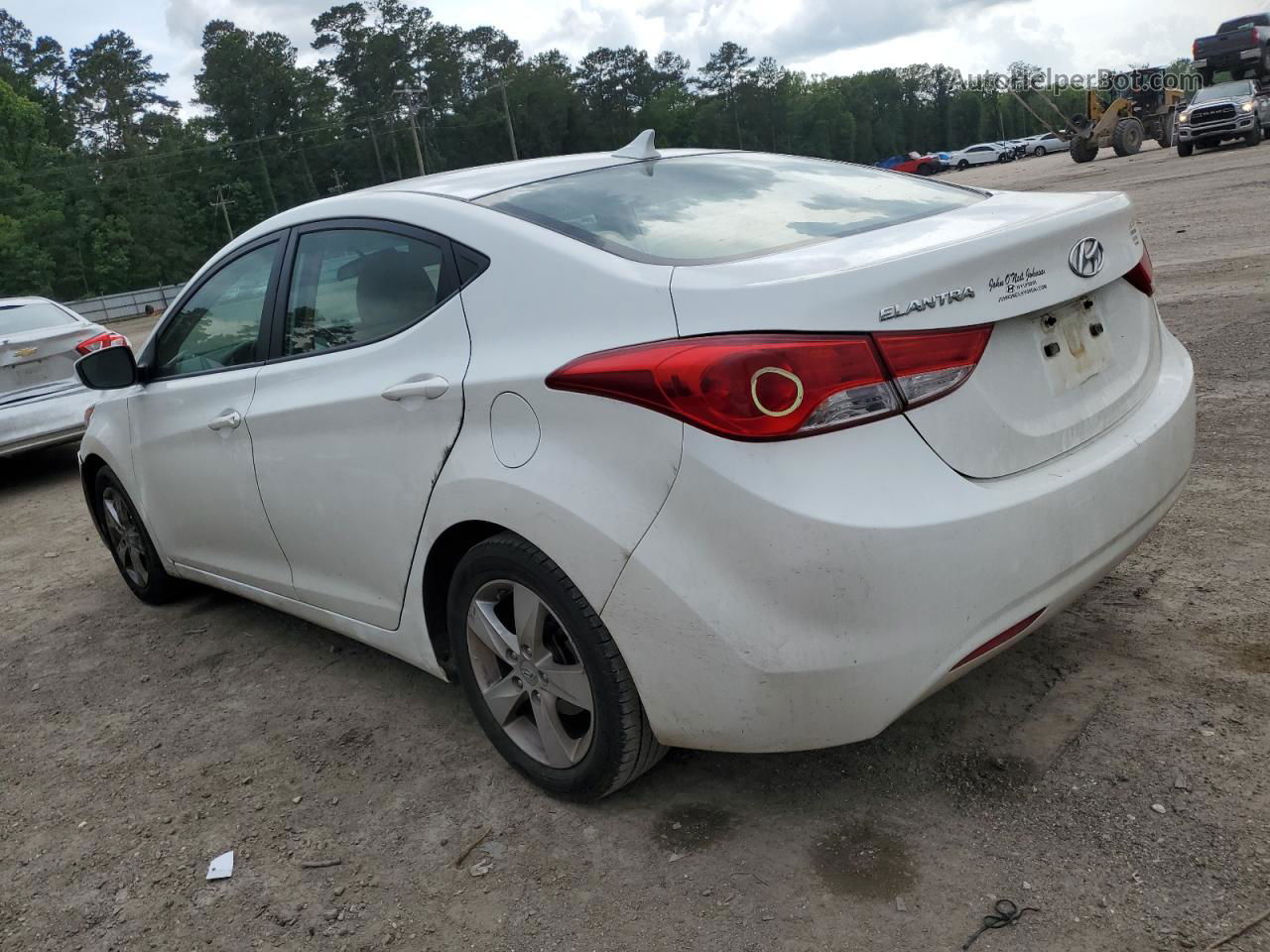 2011 Hyundai Elantra Gls White vin: 5NPDH4AE9BH004808