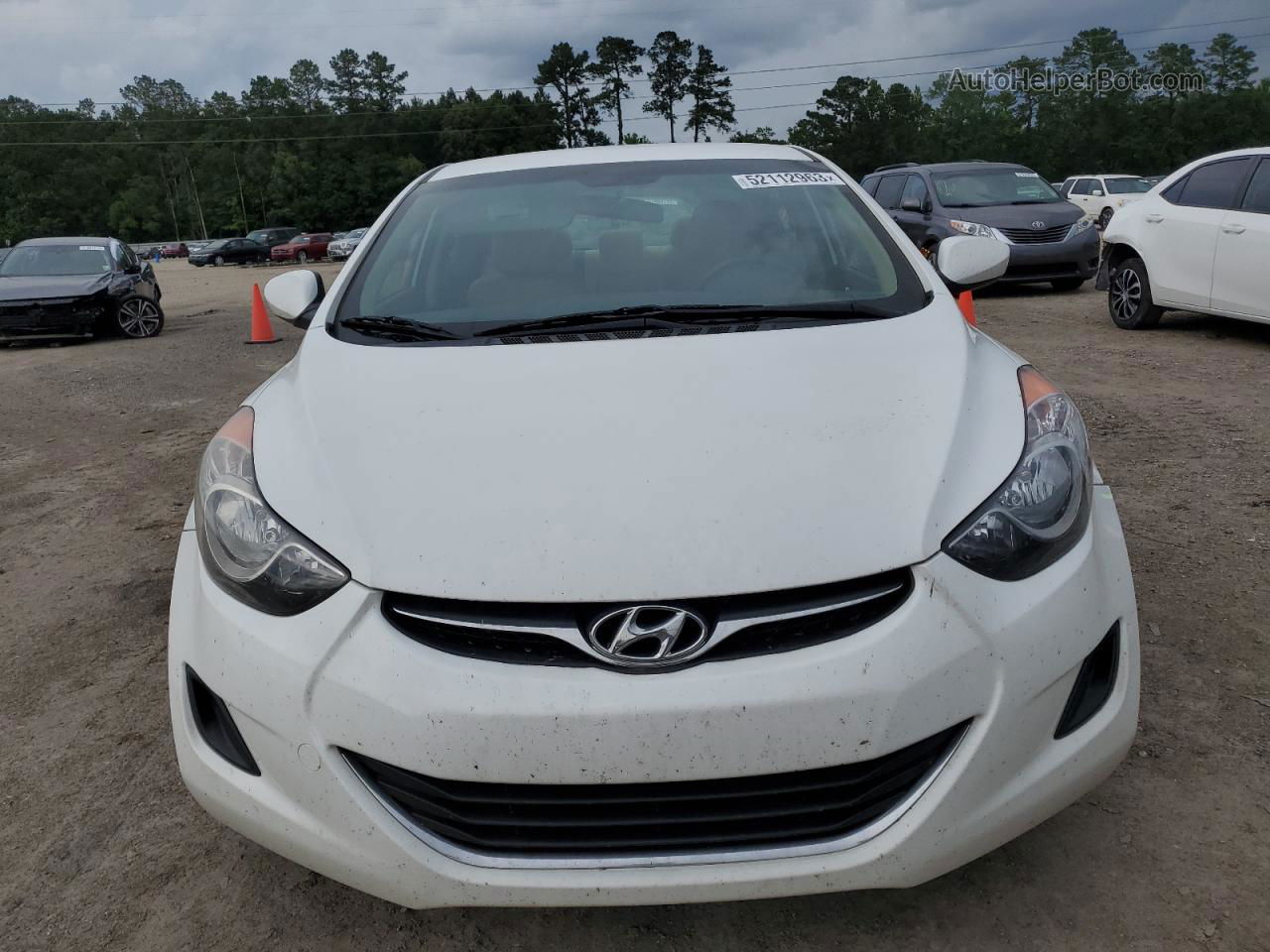 2011 Hyundai Elantra Gls White vin: 5NPDH4AE9BH004808