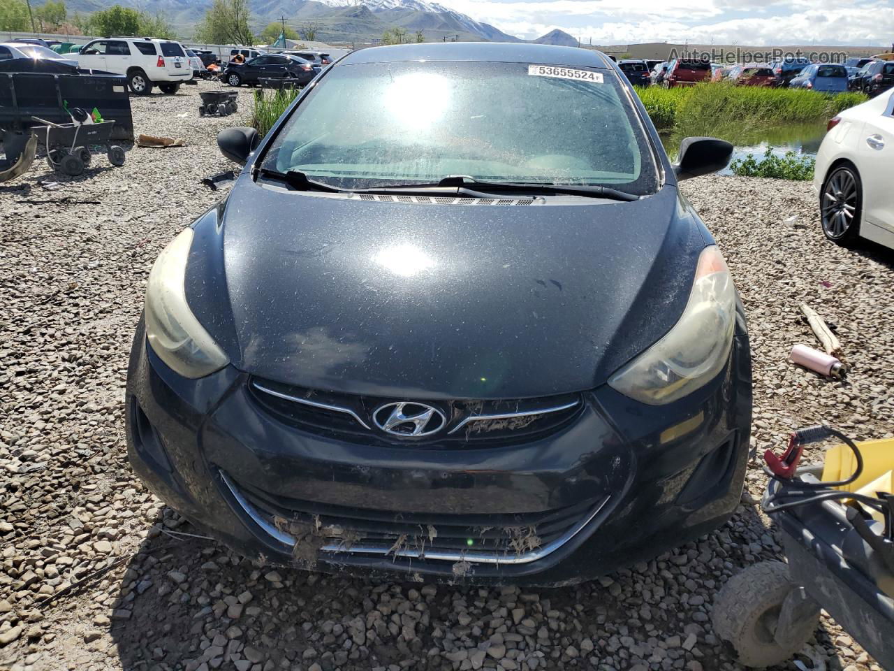 2011 Hyundai Elantra Gls Черный vin: 5NPDH4AE9BH010950