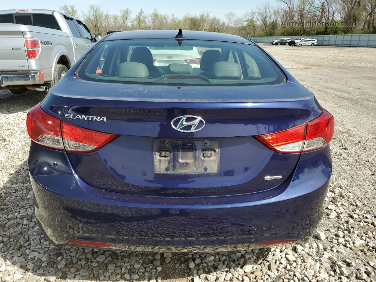 2011 Hyundai Elantra Gls Blue vin: 5NPDH4AE9BH014626