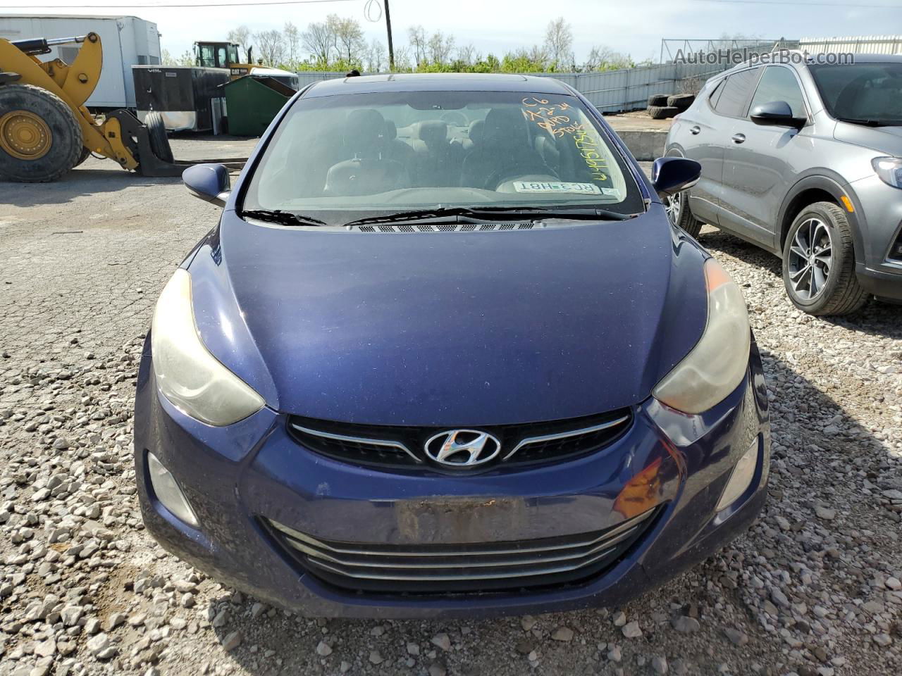 2011 Hyundai Elantra Gls Blue vin: 5NPDH4AE9BH014626