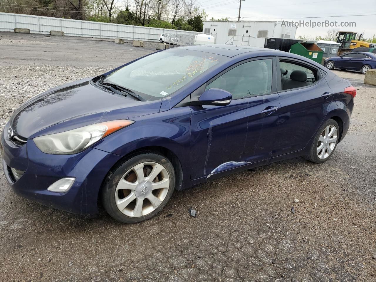 2011 Hyundai Elantra Gls Blue vin: 5NPDH4AE9BH014626