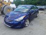 2011 Hyundai Elantra Gls Blue vin: 5NPDH4AE9BH021723