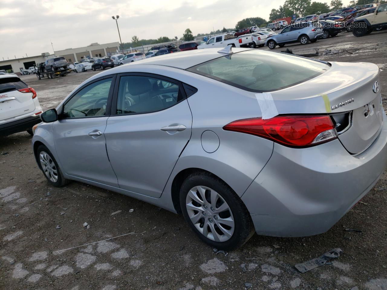 2011 Hyundai Elantra Gls Silver vin: 5NPDH4AE9BH028056