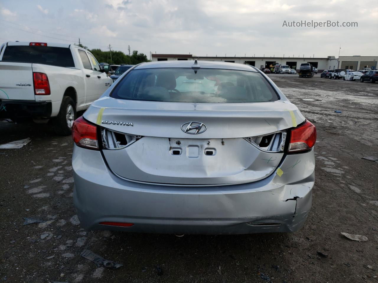 2011 Hyundai Elantra Gls Silver vin: 5NPDH4AE9BH028056