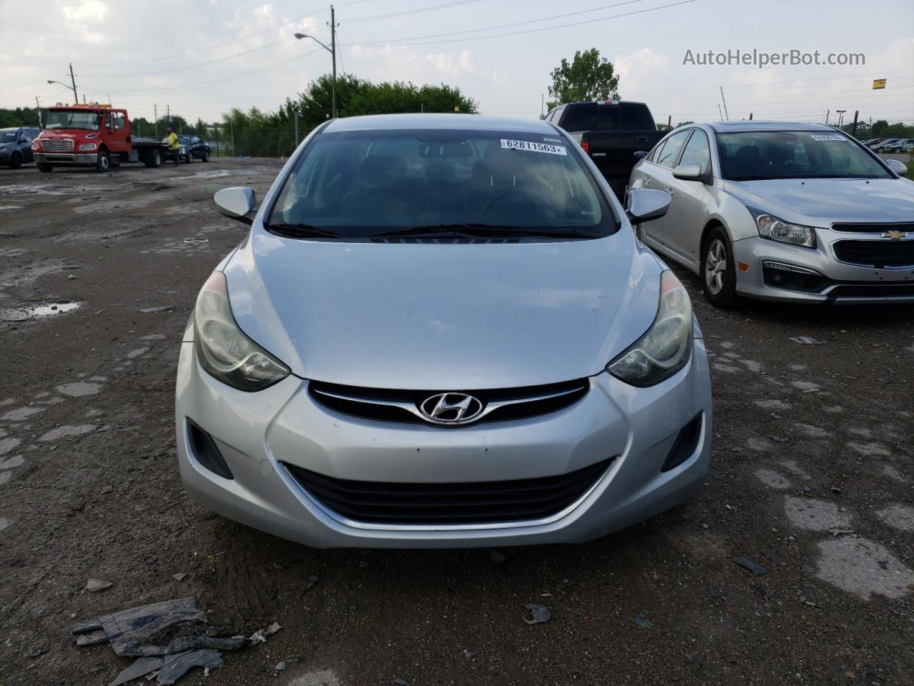 2011 Hyundai Elantra Gls Silver vin: 5NPDH4AE9BH028056