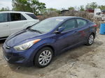 2011 Hyundai Elantra Gls Blue vin: 5NPDH4AE9BH032284