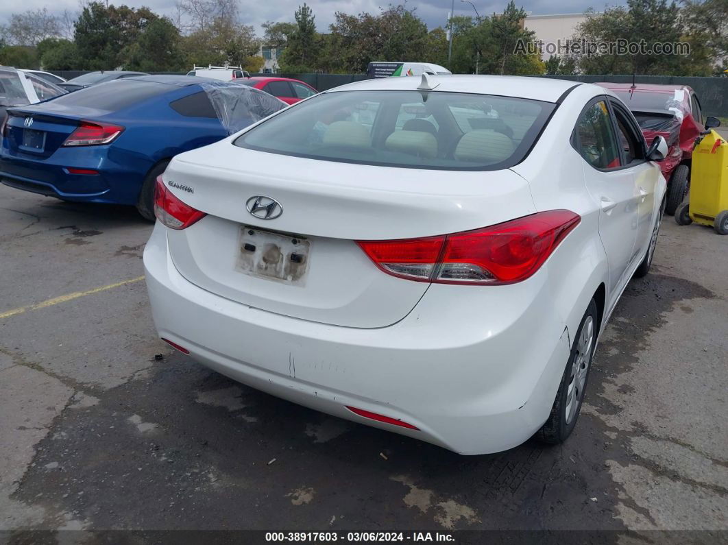 2011 Hyundai Elantra Gls White vin: 5NPDH4AE9BH032964