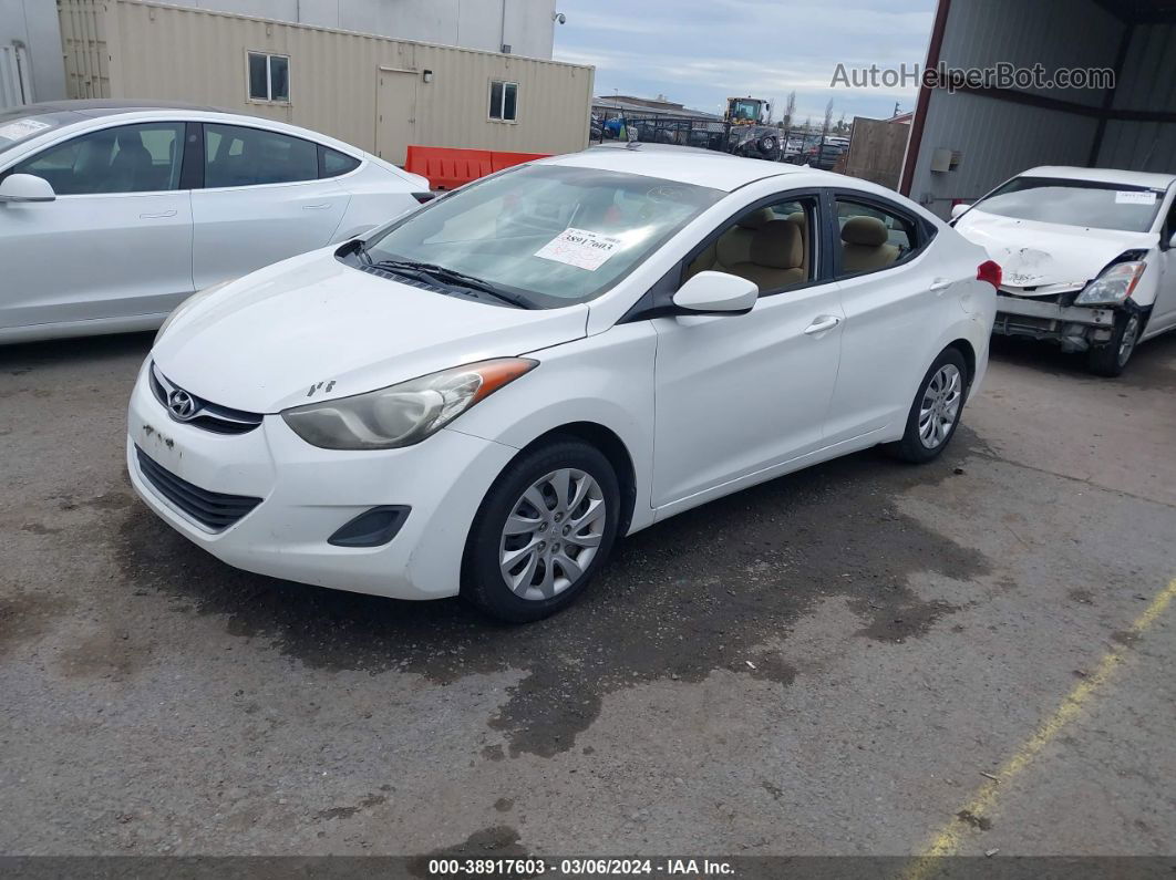 2011 Hyundai Elantra Gls White vin: 5NPDH4AE9BH032964