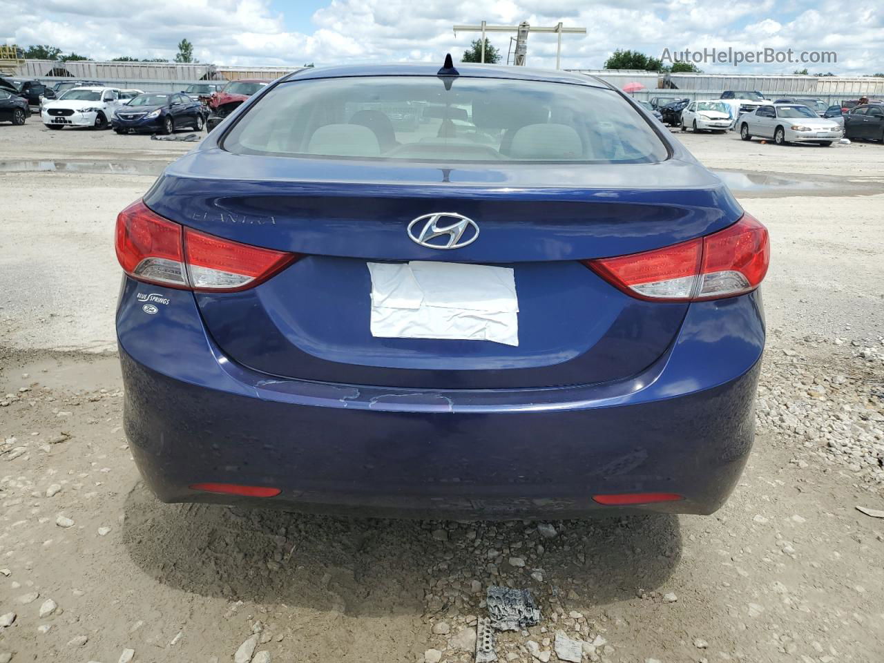 2011 Hyundai Elantra Gls Blue vin: 5NPDH4AE9BH035234