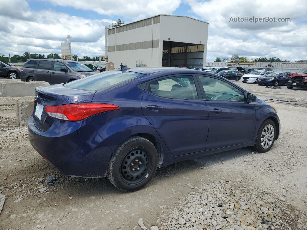 2011 Hyundai Elantra Gls Blue vin: 5NPDH4AE9BH035234