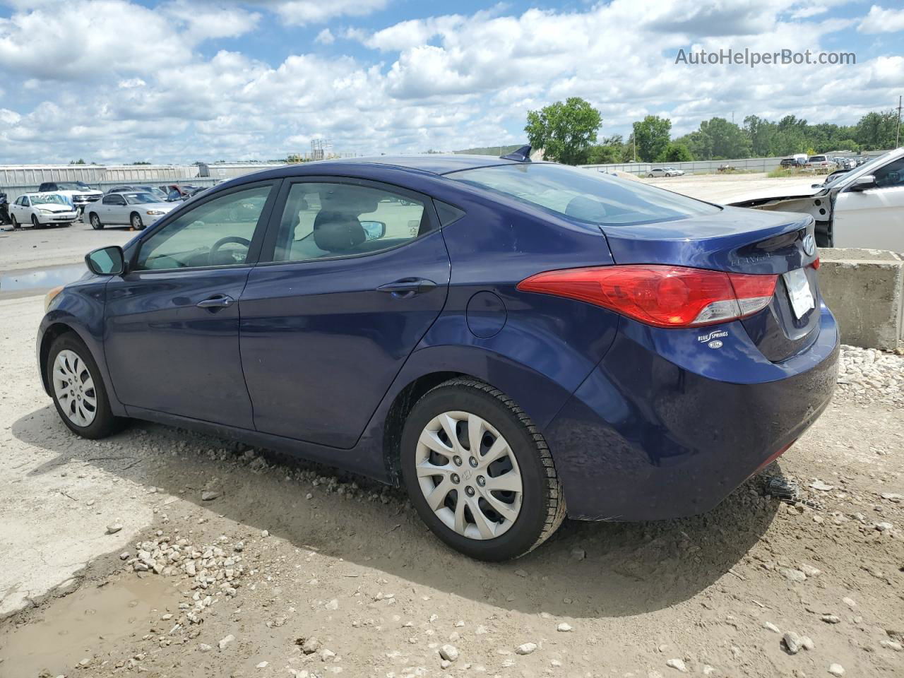 2011 Hyundai Elantra Gls Blue vin: 5NPDH4AE9BH035234