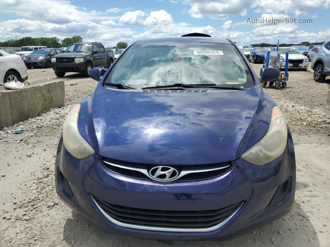 2011 Hyundai Elantra Gls Blue vin: 5NPDH4AE9BH035234