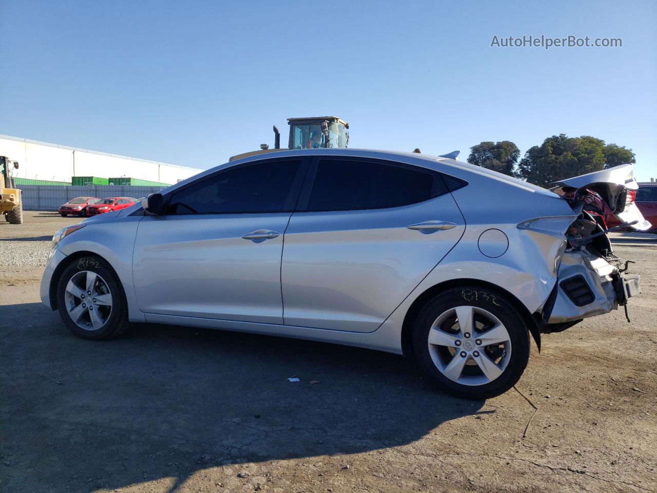 2011 Hyundai Elantra Gls Silver vin: 5NPDH4AE9BH036285