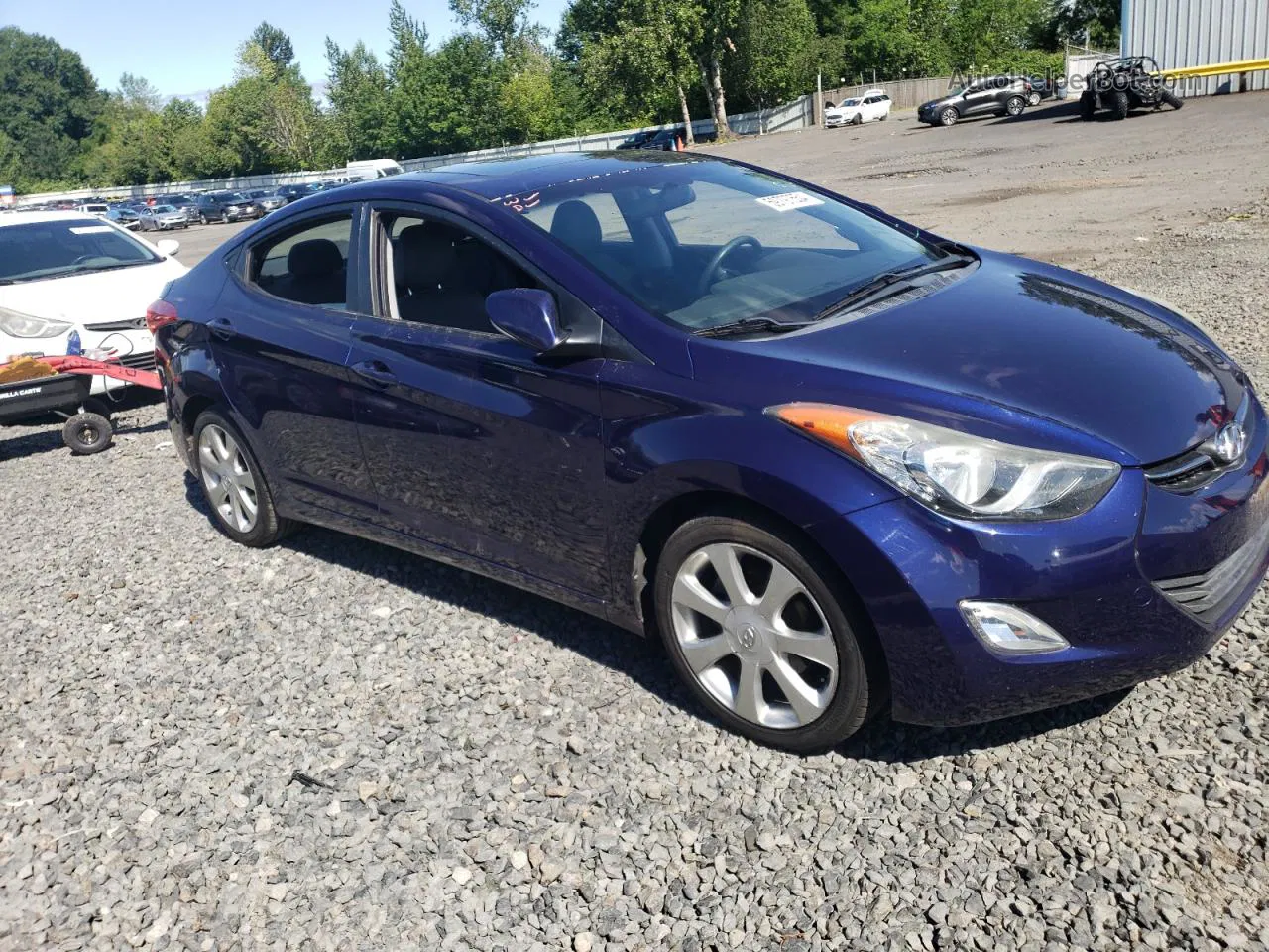 2011 Hyundai Elantra Gls Blue vin: 5NPDH4AE9BH037520