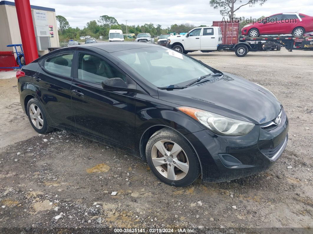 2011 Hyundai Elantra Gls Black vin: 5NPDH4AE9BH040448