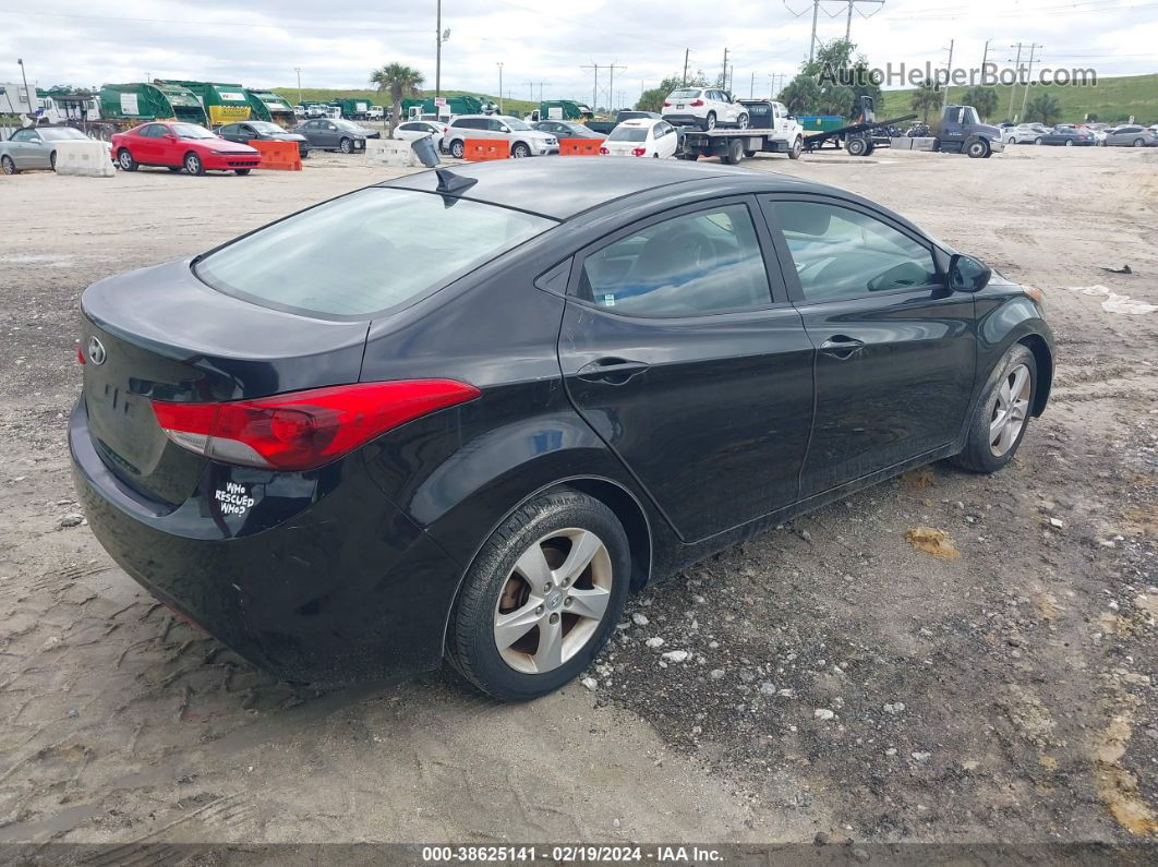 2011 Hyundai Elantra Gls Black vin: 5NPDH4AE9BH040448