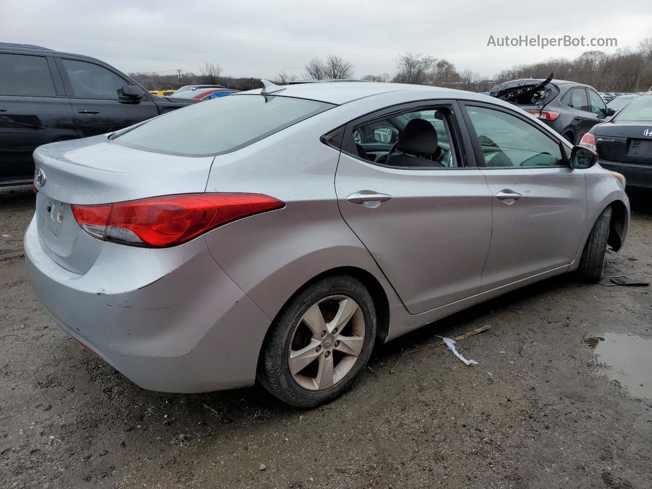 2011 Hyundai Elantra Gls Серебряный vin: 5NPDH4AE9BH042846