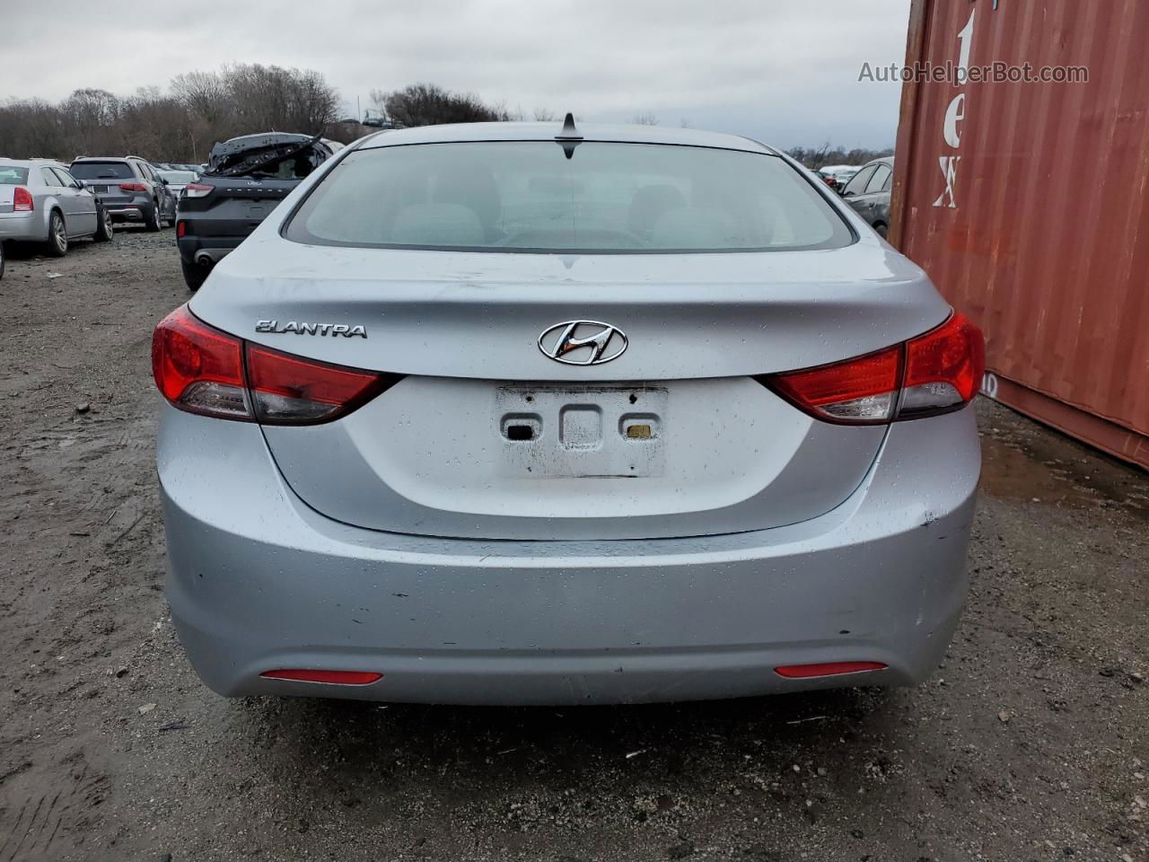 2011 Hyundai Elantra Gls Серебряный vin: 5NPDH4AE9BH042846