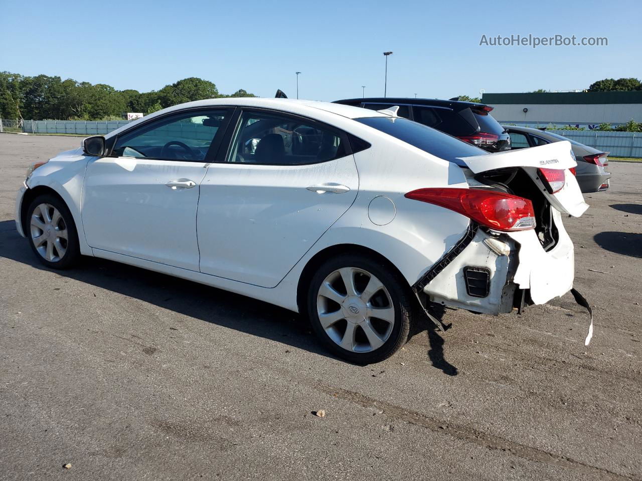 2011 Hyundai Elantra Gls Белый vin: 5NPDH4AE9BH052552