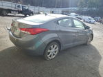 2011 Hyundai Elantra Gls Gray vin: 5NPDH4AE9BH075054