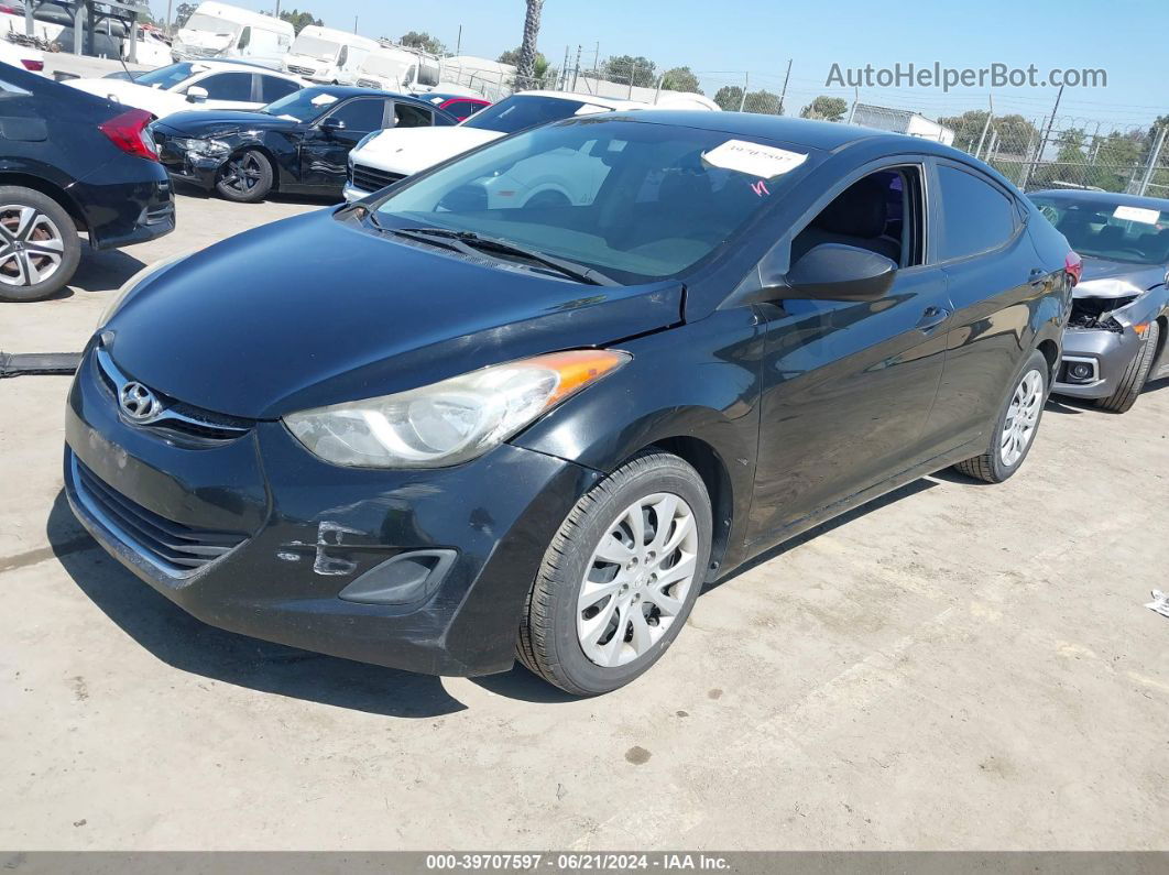 2012 Hyundai Elantra Gls Черный vin: 5NPDH4AE9CH067229