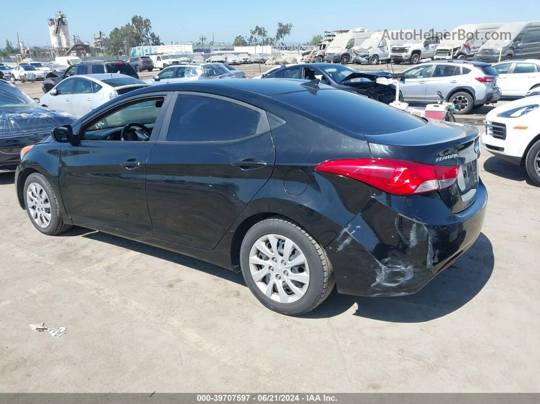 2012 Hyundai Elantra Gls Black vin: 5NPDH4AE9CH067229