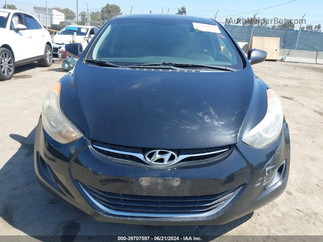 2012 Hyundai Elantra Gls Черный vin: 5NPDH4AE9CH067229