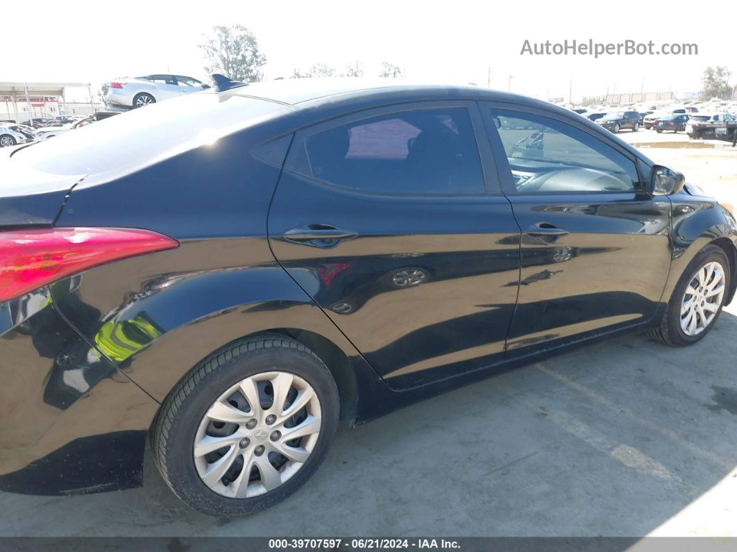 2012 Hyundai Elantra Gls Черный vin: 5NPDH4AE9CH067229