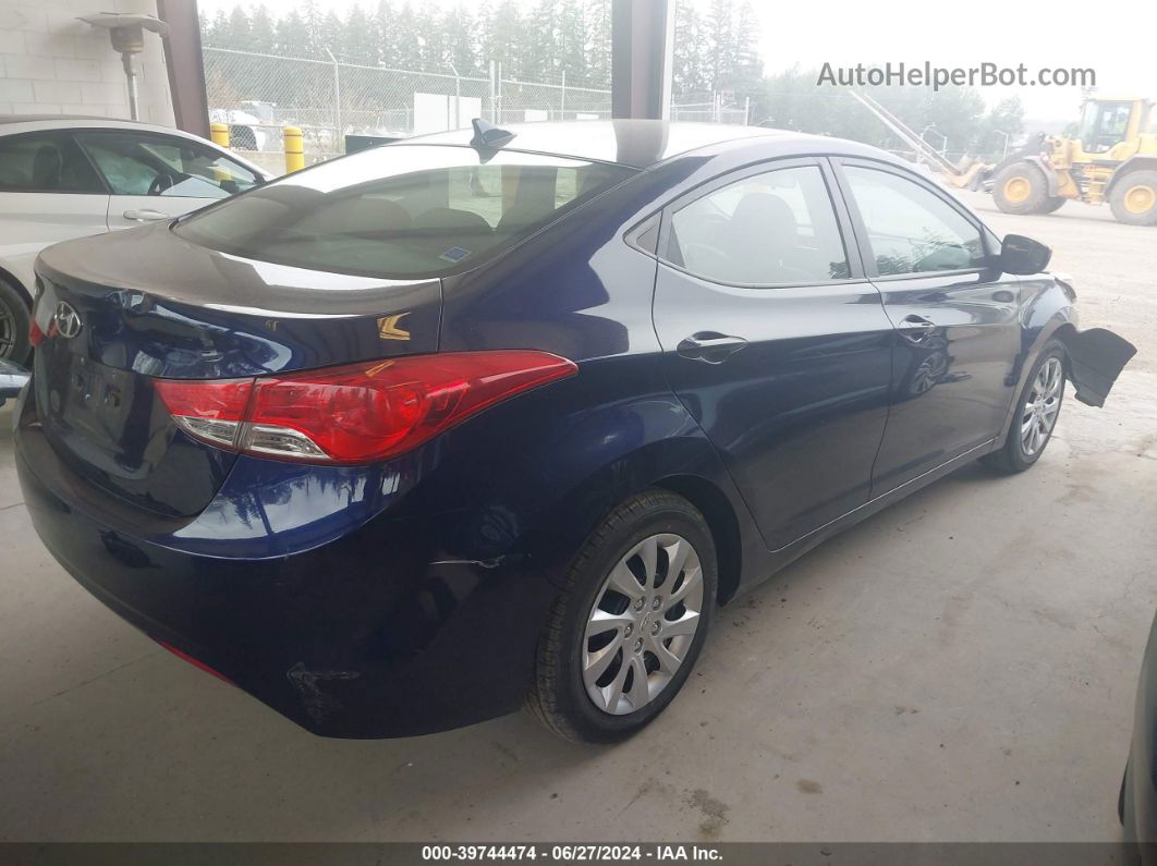 2012 Hyundai Elantra Gls Blue vin: 5NPDH4AE9CH080482