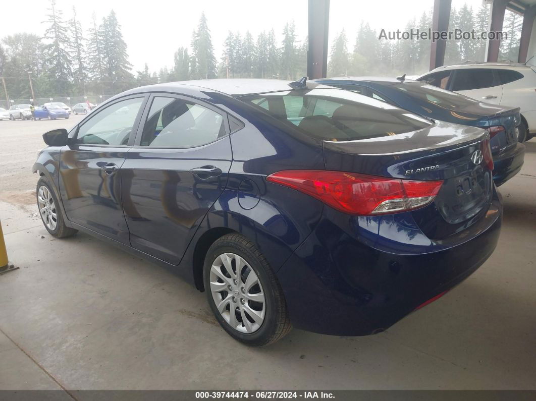 2012 Hyundai Elantra Gls Blue vin: 5NPDH4AE9CH080482