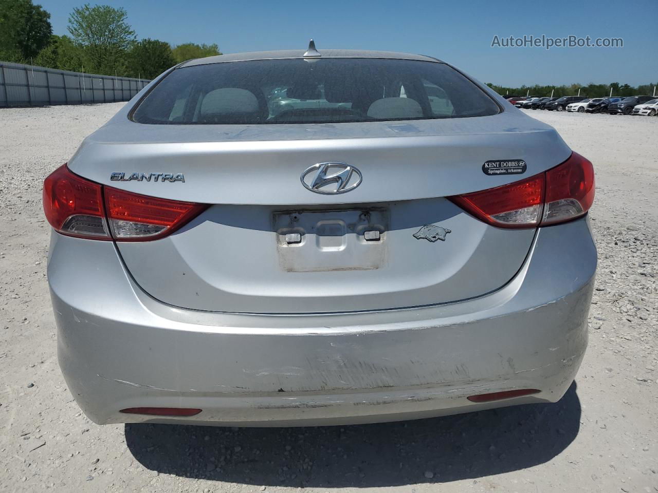 2012 Hyundai Elantra Gls Silver vin: 5NPDH4AE9CH091689