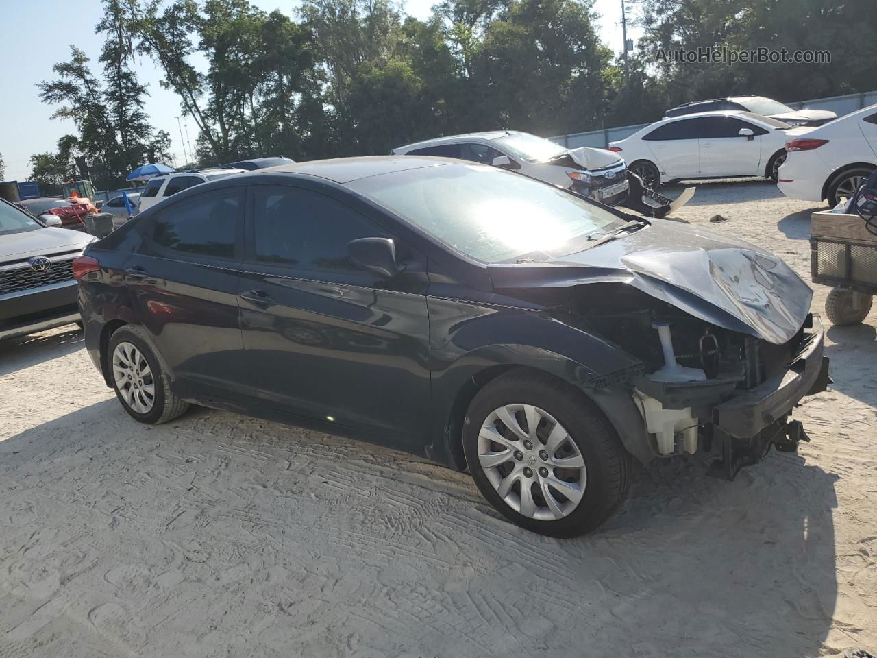 2012 Hyundai Elantra Gls Черный vin: 5NPDH4AE9CH101749