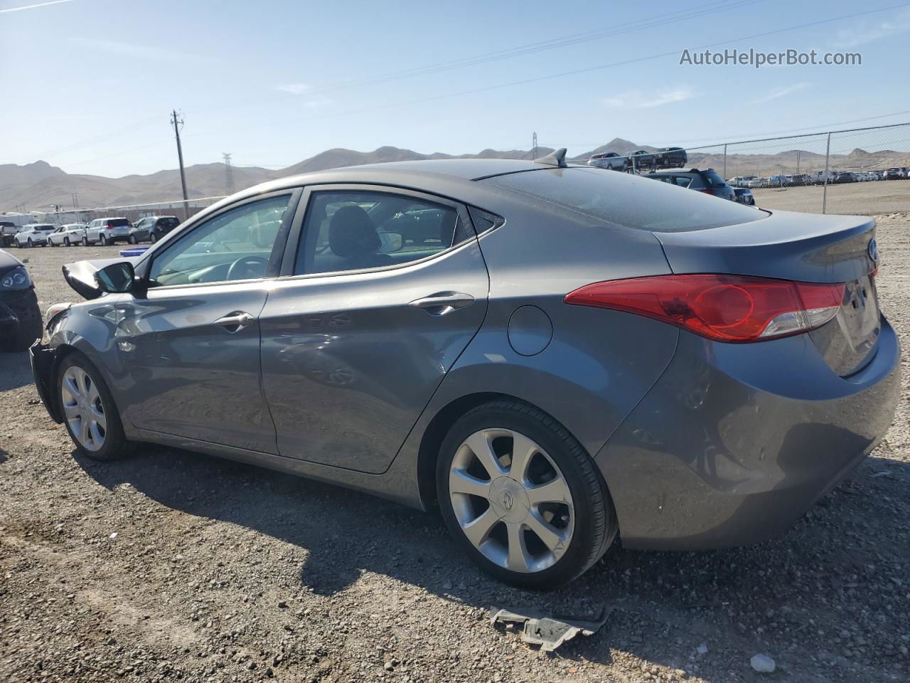 2012 Hyundai Elantra Gls Серый vin: 5NPDH4AE9CH121600